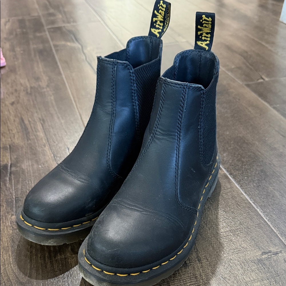 Dr. Martens Black Leather Chelsea Ankle Boots/
Booties